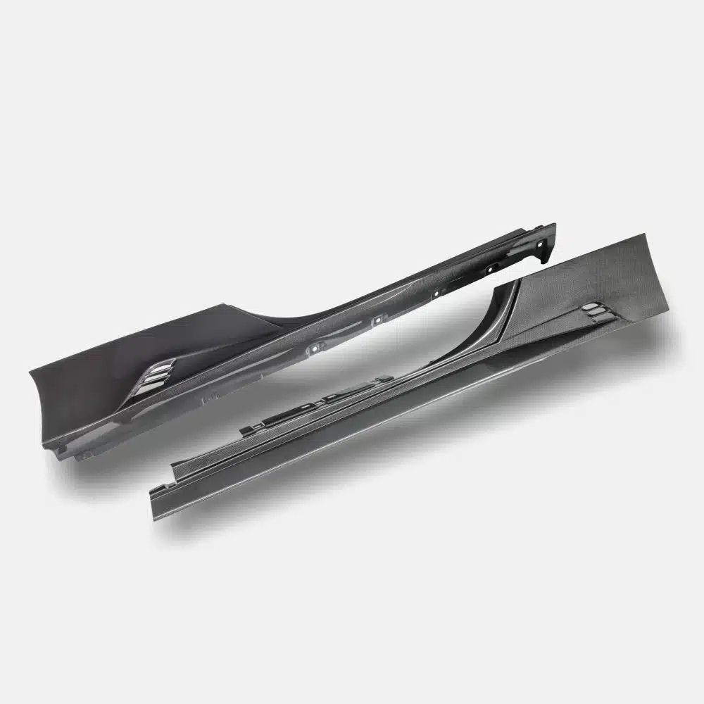 RYFT Carbon Fiber Side Skirts for Ferrari SF90 along the SF90 sills