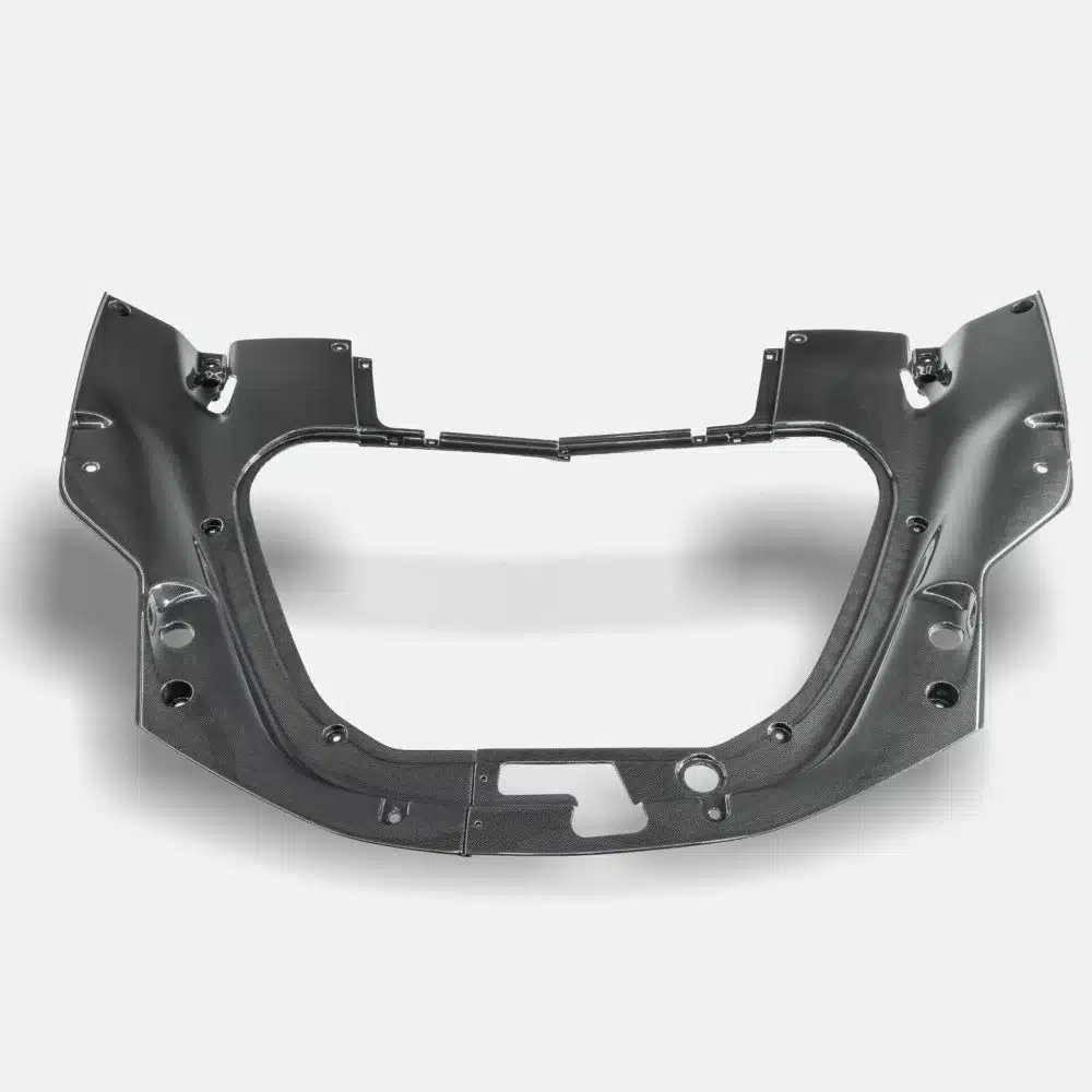 RYFT Carbon Fiber Frunk Trim for Ferrari SF90 inside the SF90 front compartment