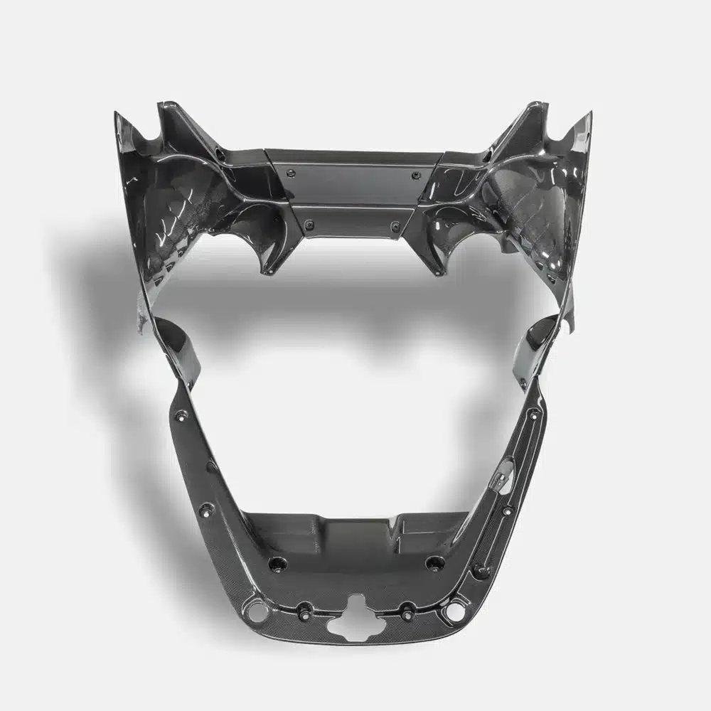 RYFT Carbon Fiber Engine Compartment Cover for Ferrari SF90 in the SF90 engine bay