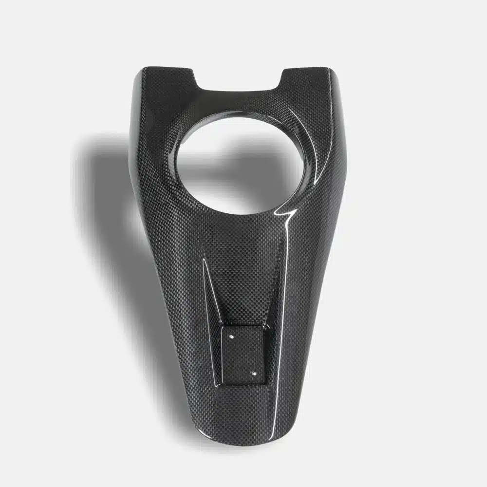 RYFT Carbon Fiber Engine Lock Cover for Ferrari SF90 in the SF90 engine compartment