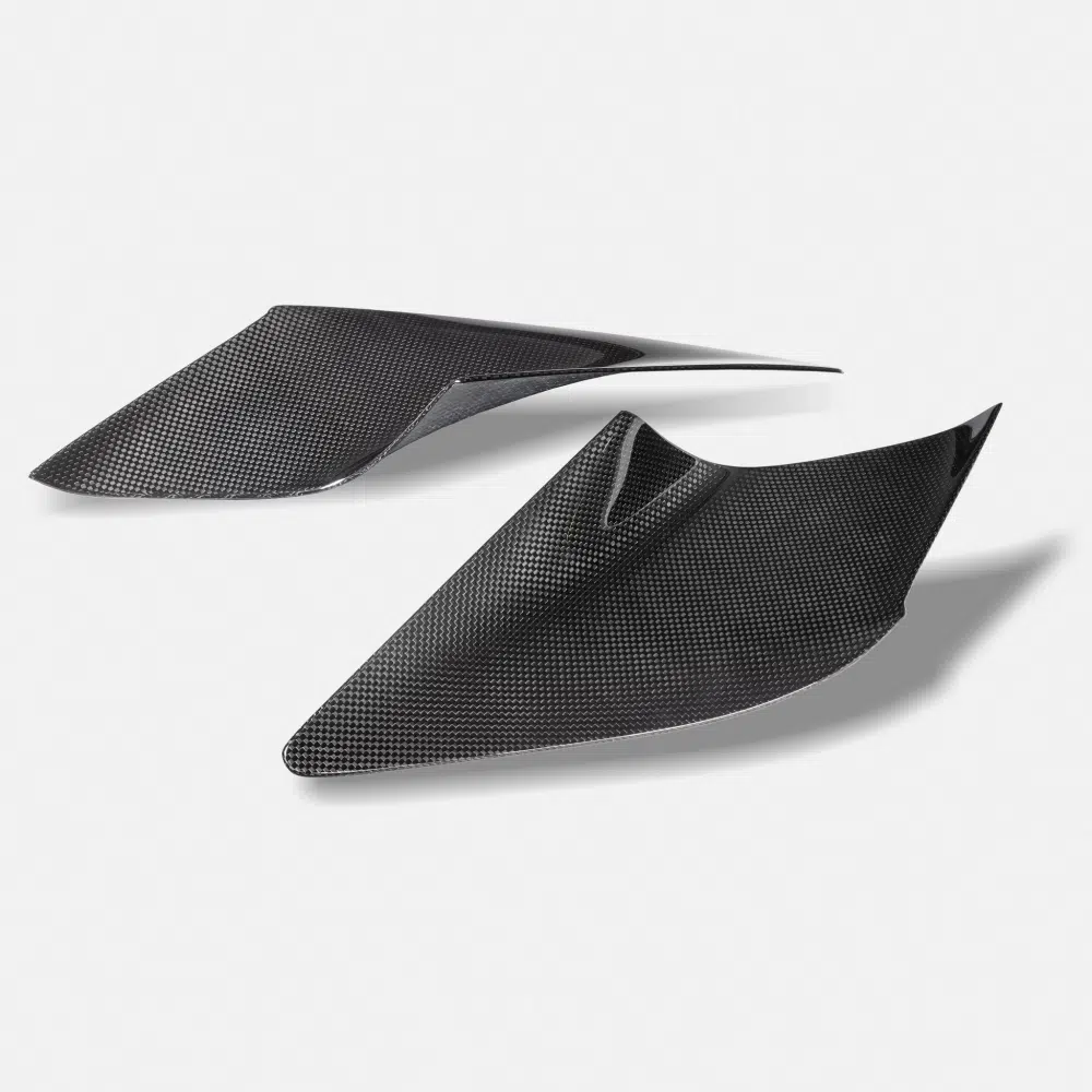 RYFT Carbon Fiber Headlight Inserts for Ferrari 296 GTB in the F171 teardrop headlights