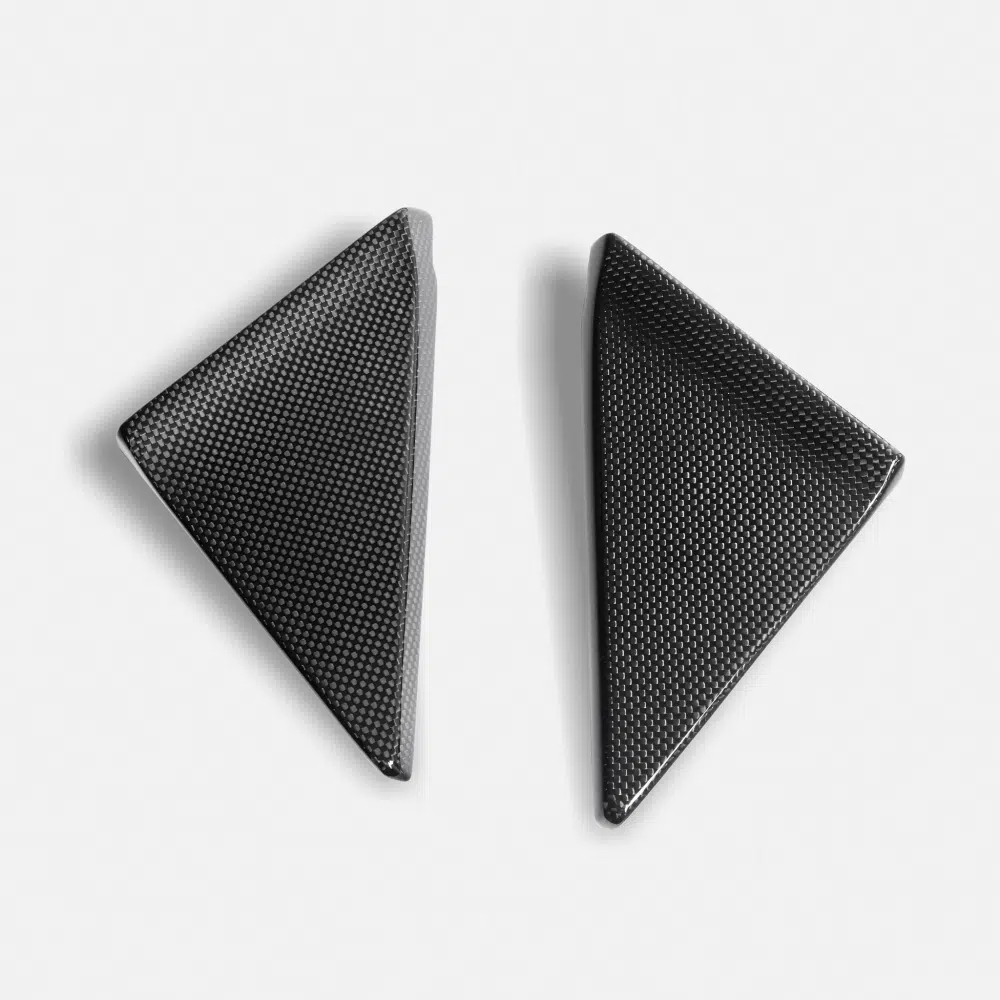 RYFT Carbon Fiber Window Diffusers for Ferrari 296 GTB on the F171 coupe glasshouse