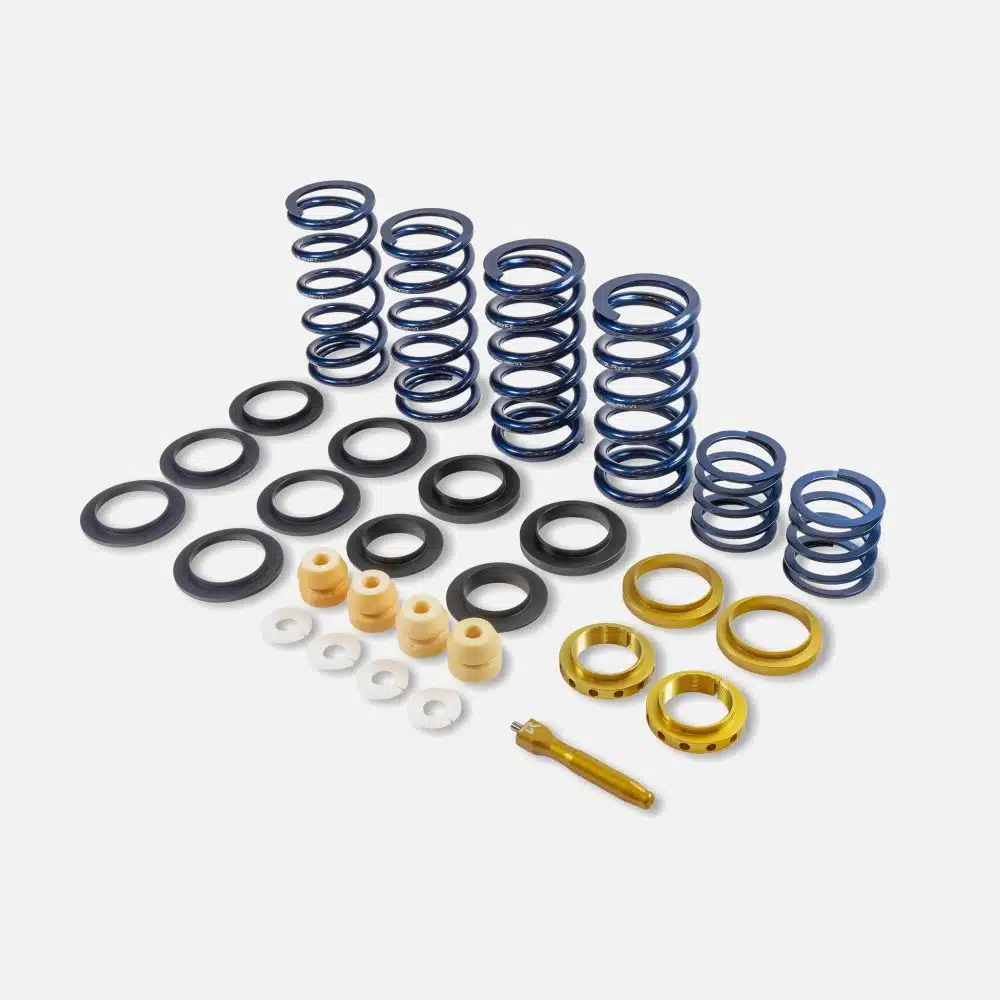 RYFT Performance Spring Kit for Ferrari 458 Italia, Speciale and Speciale Aperta springs and billet hardware