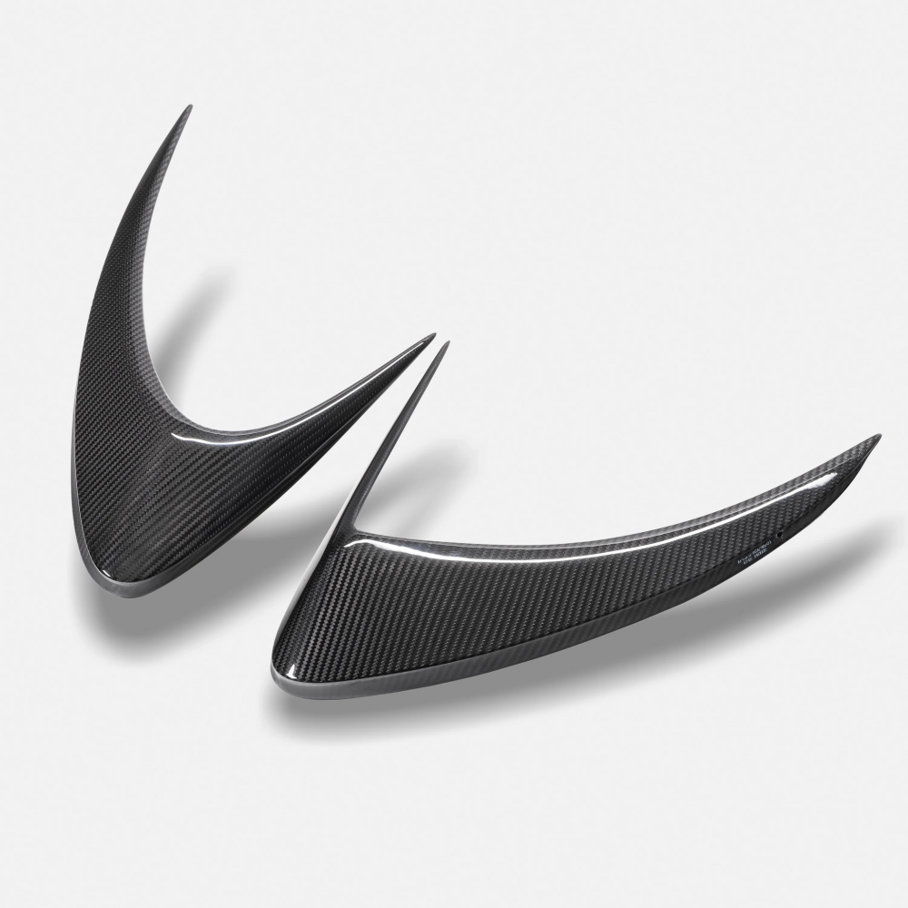 RYFT Carbon Fiber Side Intake Covers for McLaren Artura behind the dihedral doors
