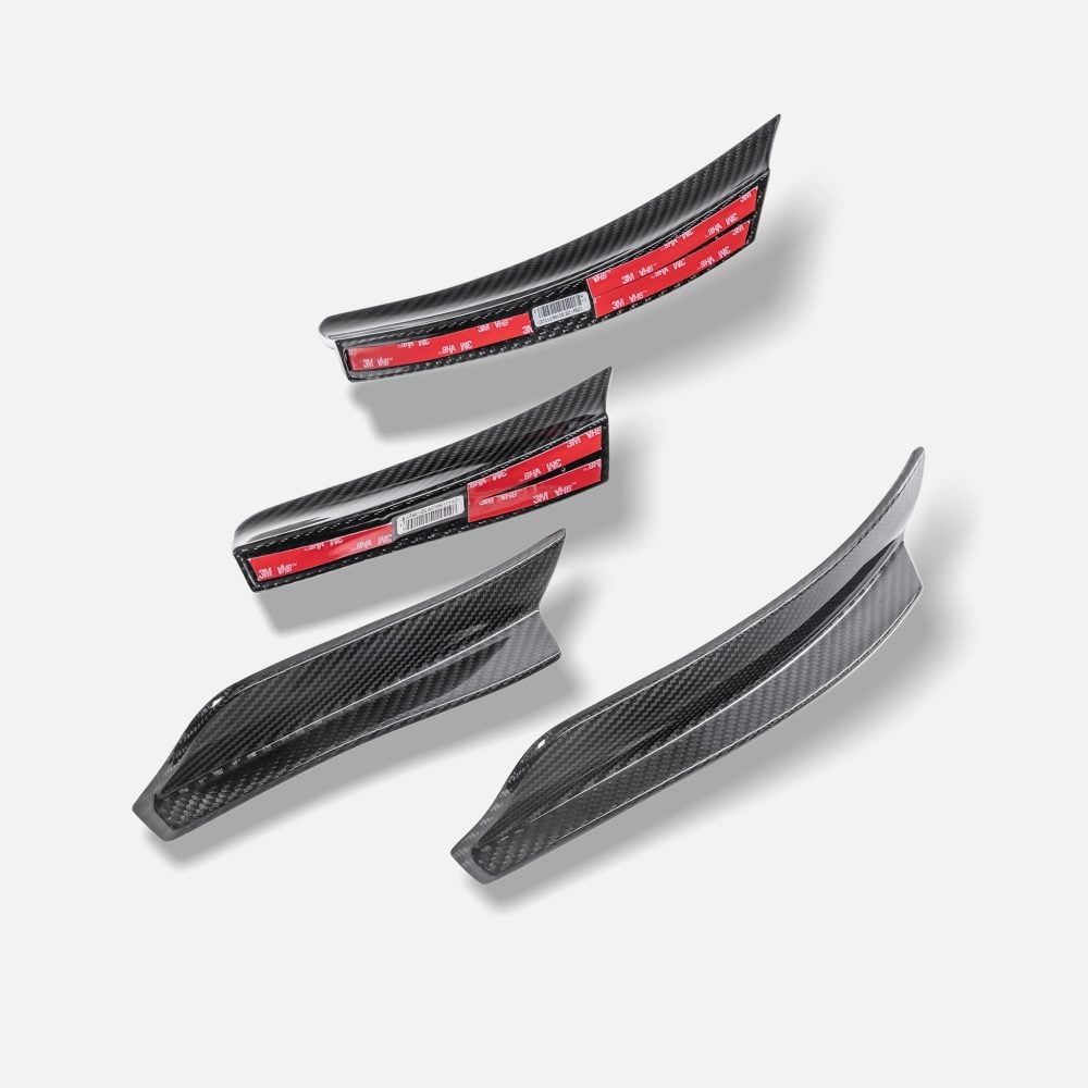 RYFT Carbon Fiber Dive Planes for 992 Porsche 911 GT3 RS on the front bumper corners