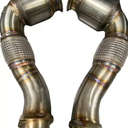 Active Autowerke AFlow Catted Downpipes for S63 / N63 BMW X5M, X6M, X5, X6, 550i and 650i