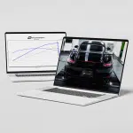 VF Engineering Competition Package for 982 Porsche 718 Cayman GT4 RS and Spyder RS, dyno graph and GT4 RS on the VF dyno