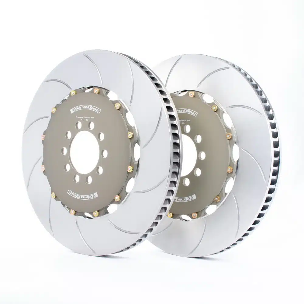 GiroDisc Challenge Front Iron Rotor Conversion on the Ferrari 458 Challenge and 488 Challenge