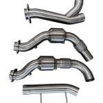 AFlow Catted Downpipes for P552 Ford F-150 3.5L EcoBoost by Active Autowerke