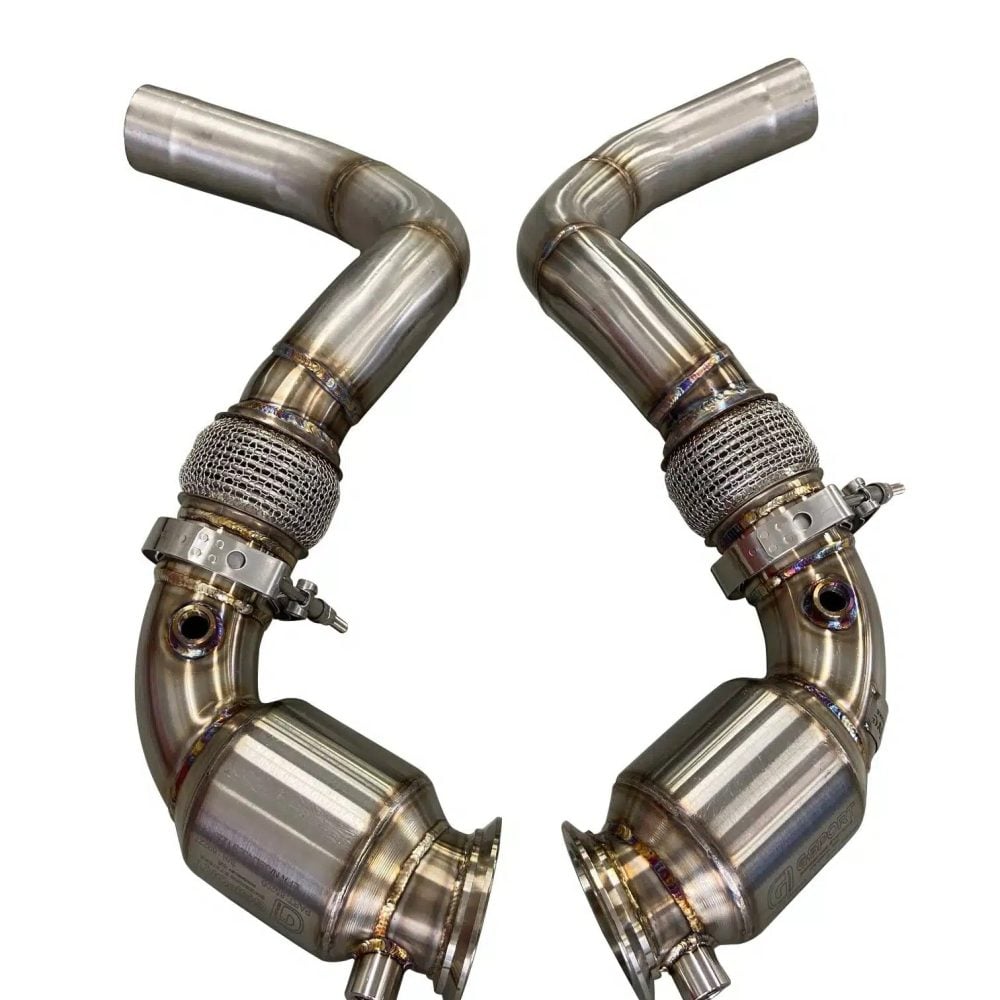 AFlow Catted Downpipes for F90 BMW M5, F9X M8 and F95 / F96 X5 M / X6 M by Active Autowerke