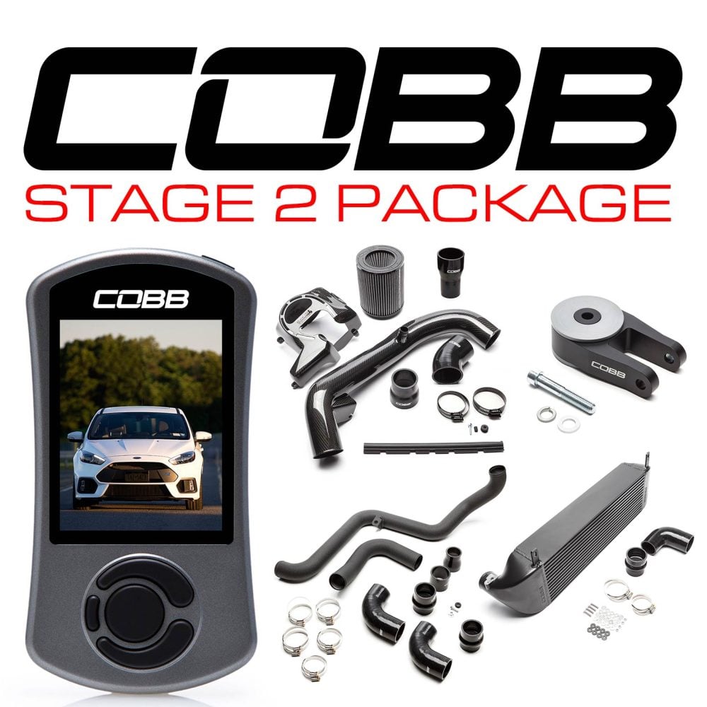 COBB Tuning Stage 2 Power Package with Black Intercooler for C346 Ford Focus RS
