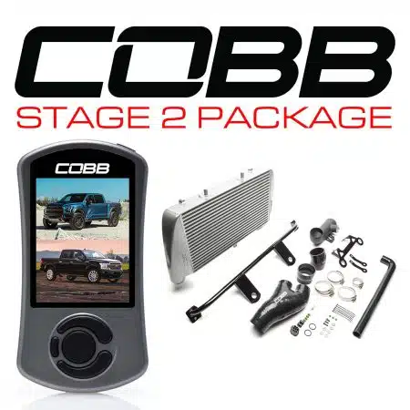 COBB Tuning Stage 2 Silver No Intake Power Package with Front Mount Intercooler for P552 Ford F-150 Raptor and Limited [FOR0050020SL-NI]