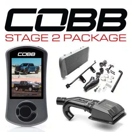 COBB Tuning Stage 2 Redline Carbon Fiber Power Package Silver for P552 Ford F-150 Raptor and Limited [FOR0050020SL-RED]