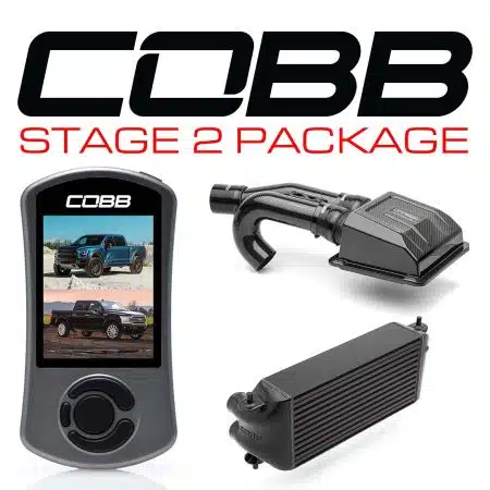 COBB Tuning Stage 2 Redline Black Intercooler TCM Package (Factory Location) for P552 Ford F-150 Raptor and Limited [FOR0050S20BK-TCM-RED]