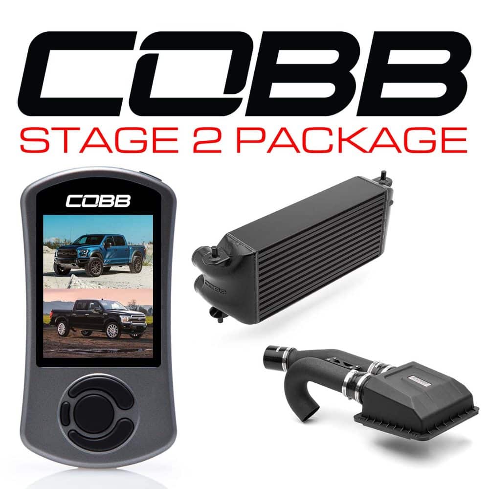 Black Factory Intercooler Power Package for P552 Ford F-150 Raptor and Limited