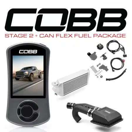 COBB Tuning Stage 2 Silver Flex Fuel TCM Package with Factory Location Intercooler for P552 Ford F-150 Raptor [FOR0050S20SL-TCM-FF]
