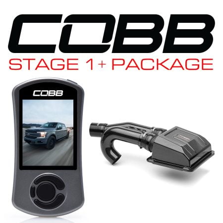 COBB Tuning Stage 1+ Redline TCM Carbon Fiber Intake Package for P552 Ford F-150 3.5L EcoBoost [FOR006001P-TCM-RED]