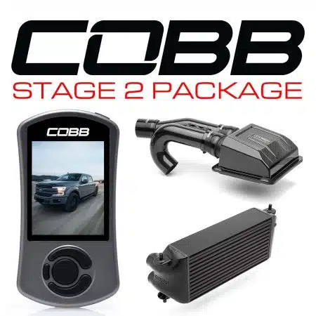 COBB Tuning 3.5L Redline Black Factory Intercooler Stage 2 Package with TCM for P552 Ford F-150 (2017-2019) [FOR0060S20BK-TCM-RED]