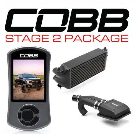 COBB Tuning 3.5L Stage 2 Power Package Black with Factory Location Intercooler for P552 Ford F-150 (2020) [FOR0070S20BK]