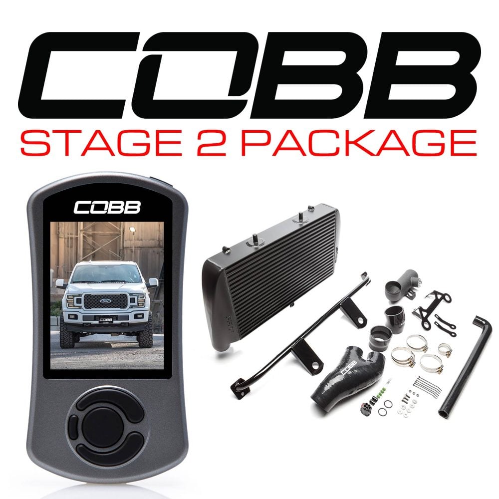 2.7L Black Front Mount Intercooler package for P552 Ford F-150