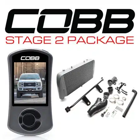 COBB Tuning 2.7L Silver Front Mount Intercooler Stage 2 Kit for P552 Ford F-150 [FOR0080020SL-NI]