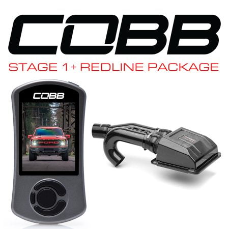 COBB Tuning Stage 1+ Carbon Fiber Redline Intake Package for P702 Ford F-150 Raptor [FOR010001P-RED]