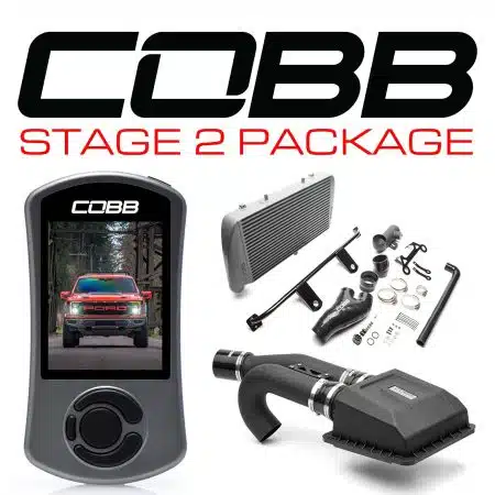 COBB Tuning Stage 2 Power Package with Silver FMIC and HCT Intake for P702 Ford F-150 Raptor [FOR0100020SL]
