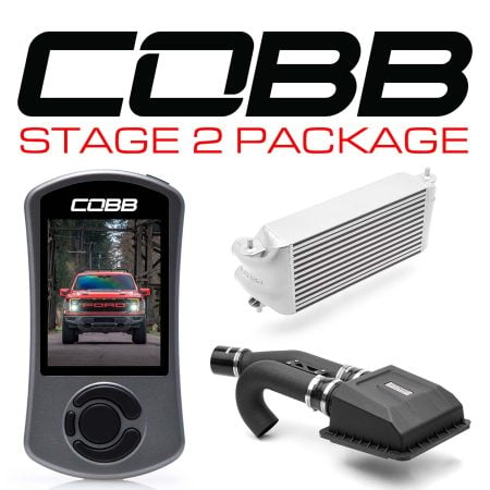 COBB Tuning Stage 2 Silver Intercooler and HCT Intake Package (Factory Location) for P702 Ford F-150 Raptor [FOR0100S20SL]