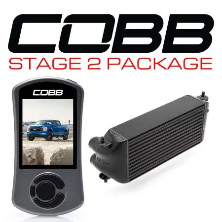 COBB Tuning Stage 2 Black Factory Location Intercooler Package for P702 Ford F-150 and Tremor (2021-2022) [FOR0110S20BK-NI]