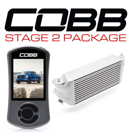 COBB Tuning Stage 2 No Intake 3.5L Silver Factory Intercooler Package for P702 Ford F-150 and Tremor (2021-2022) [FOR0110S20SL-NI]