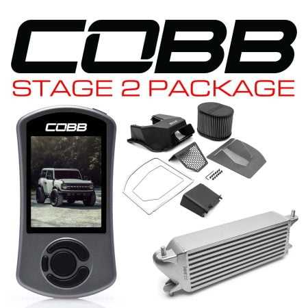 COBB Tuning Stage 2 Silver FMIC and Intake Package for U725 Ford Bronco 2.7L [FOR0130020-SL]