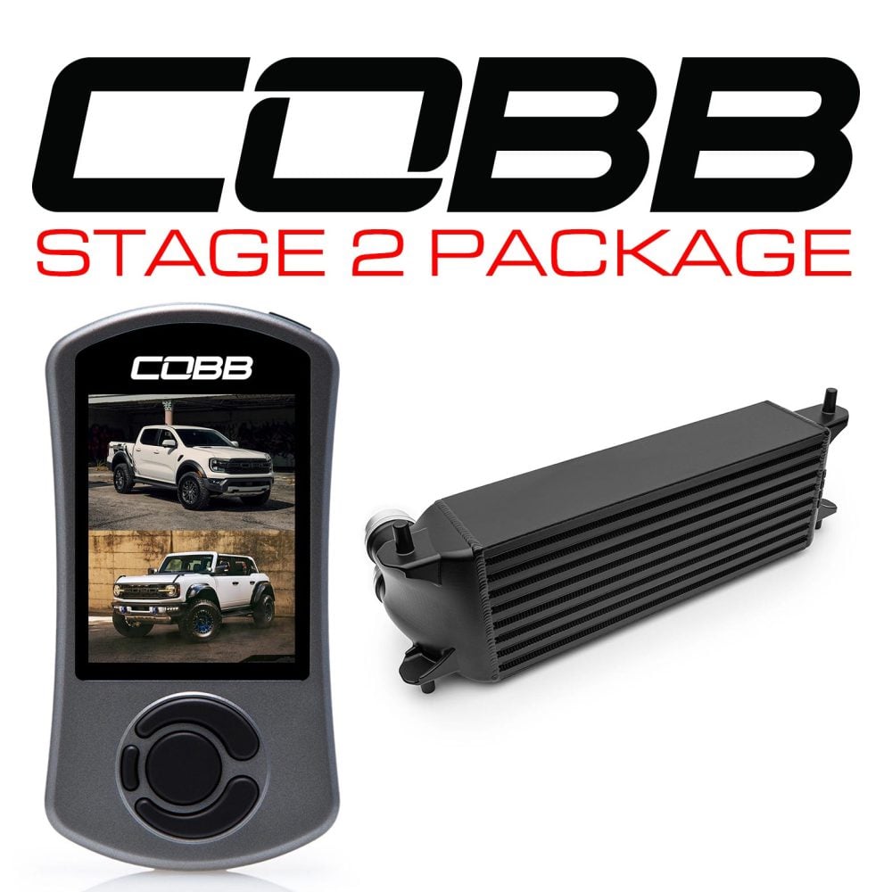 COBB Tuning Stage 2 Power Package Black for Ford Bronco Raptor and Ranger Raptor