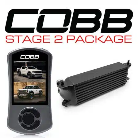 COBB Tuning Stage 2 Power Package Black (No Intake) for Ford Bronco Raptor and Ranger Raptor [FOR0140020-BK-NI]