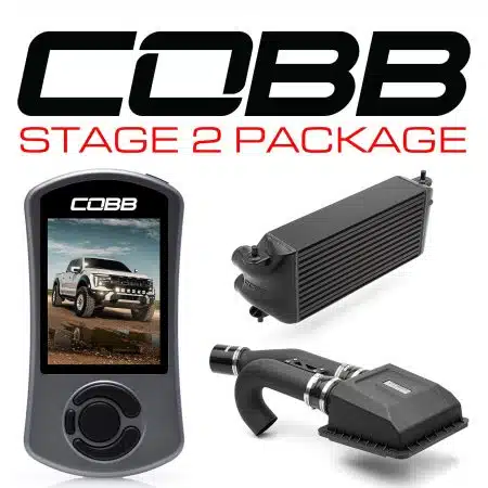 COBB Tuning 2024-2025 Stage 2 Intercooler Package in Black (Factory Location) for P702 Ford F-150 Raptor [FOR0160S20BK]