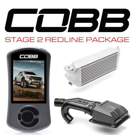COBB Tuning Stage 2 Silver Factory Intercooler Redline Package for P702 Ford F-150 Raptor (2024-2025) [FOR0160S20SL-RED]