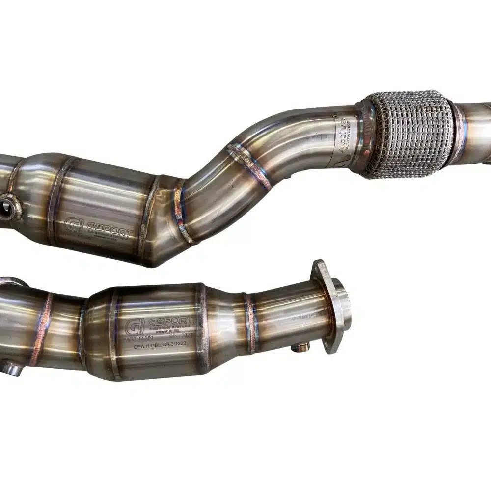 AFlow Catted Downpipes for G80 / G82 BMW M3 / M4 and G87 M2 by Active Autowerke