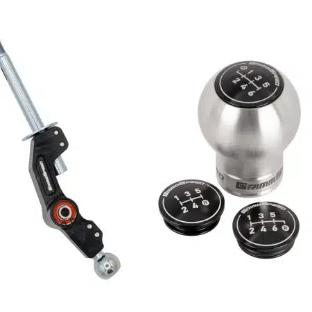 GrimmSpeed Short Shifter and Swap-Top Weighted Bulb Shift Knob Bundle for VA, GR / GV, and GD Subaru STI [GRM.1316.5.0]