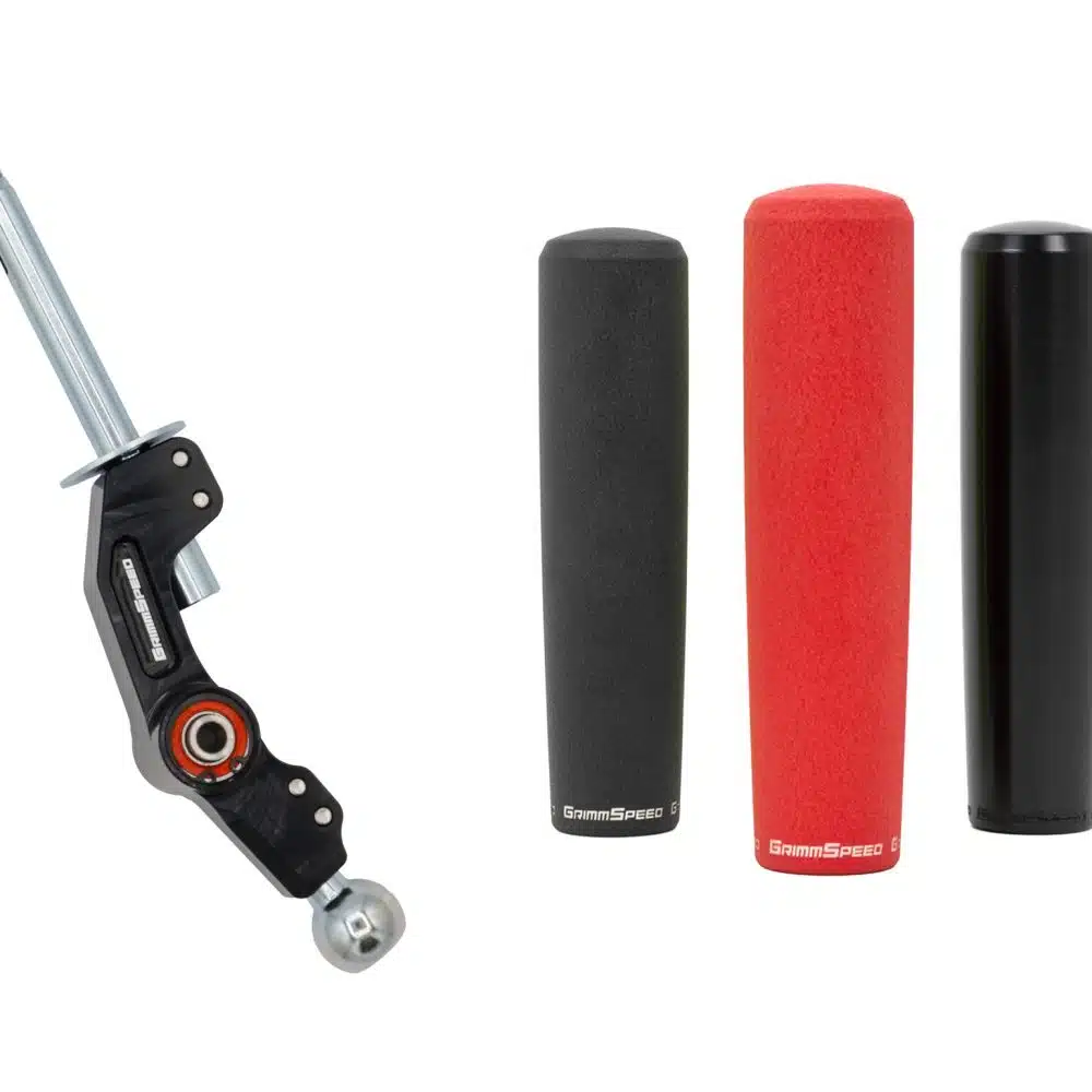 GrimmSpeed Short Shifter and Tallboy Shift Knob Bundle for VA, GR / GV, and GD Subaru STI