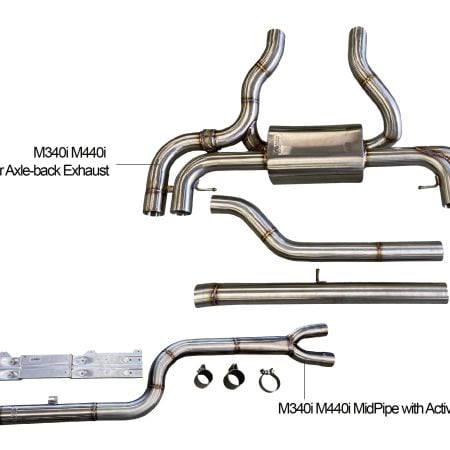 Active Autowerke Rear Exhaust and Mid-Pipe Bundle for G20 BMW M340i and G22 M440i