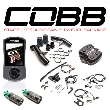 COBB Tuning Stage 1+ Redline Carbon Fiber CAN Flex Fuel Power Package NIS-006 with TCM Flashing for R35 Nissan GT-R [NIS006011PCFFF]