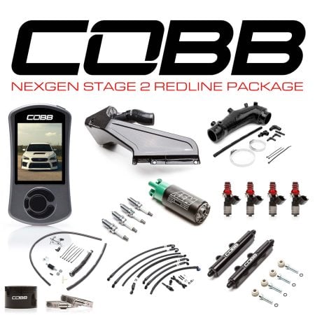 COBB Tuning NexGen Stage 2 Redline STI Package with Carbon Fiber Intake for VA Subaru WRX STI [SUB004NG2S2-RED]