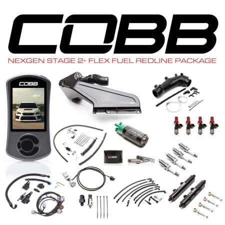COBB Tuning NexGen Stage 2 Redline Carbon Fiber Flex Fuel Package for 2015-2021 VA Subaru WRX STI [SUB004NG2S2FF-RED]