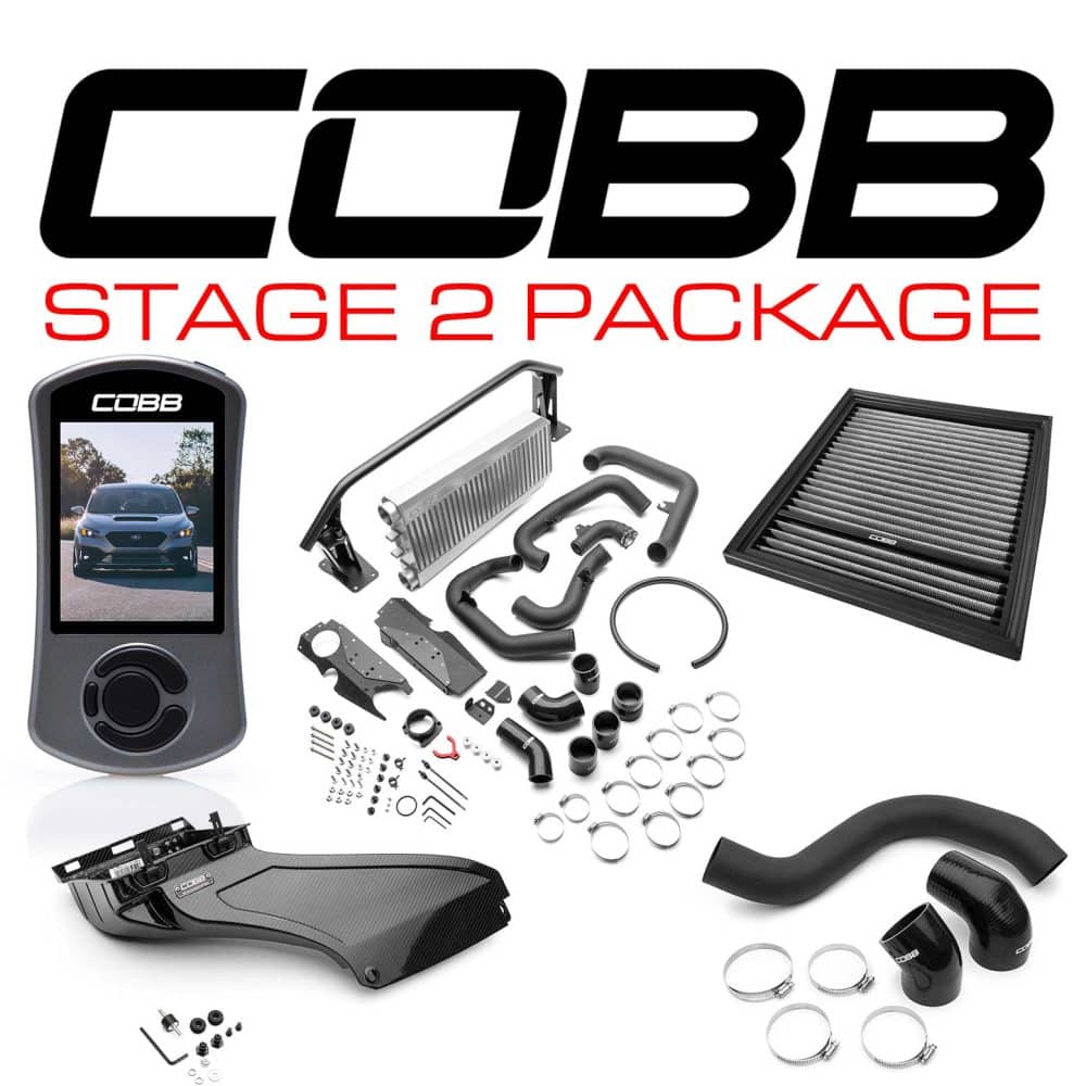 COBB Tuning Silver FMIC Gloss Carbon Package for VB Subaru WRX
