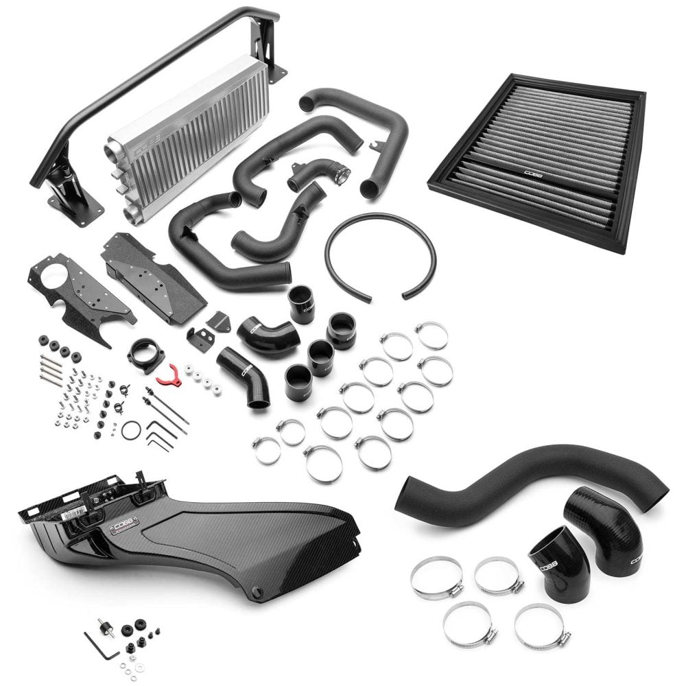 COBB Tuning Silver FMIC Matte Intake Package for VB Subaru WRX