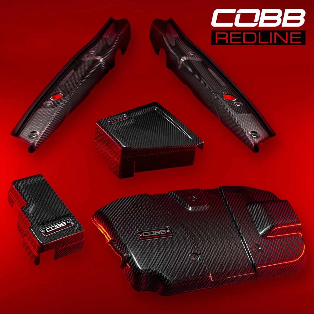COBB Tuning Redline Gloss Carbon Fiber Dress-Up Kit for VB Subaru WRX