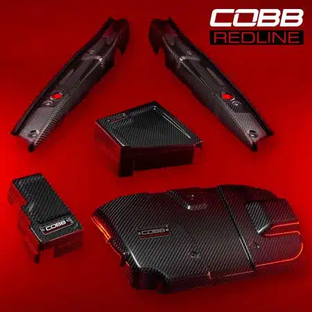 COBB Tuning Redline Gloss Carbon Fiber Dress-Up Kit for VB Subaru WRX [SUB006REDED]
