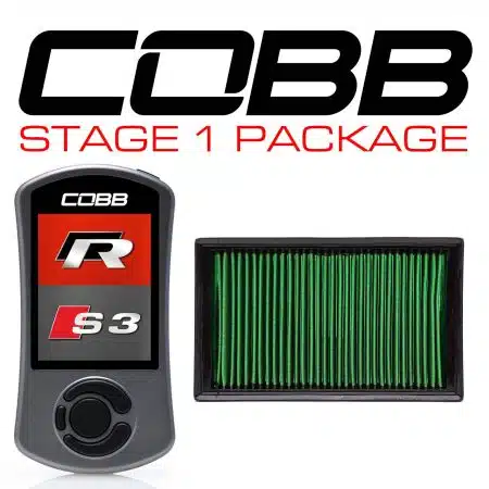 COBB Tuning Stage 1 Power Package with High Flow Filter for MK7 Volkswagen Golf R and 8V Audi S3 [VLK0030010]