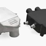 PowerMax M3 M4 Intercooler by Garrett, black finish air-to-liquid cooler