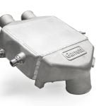 PowerMax M3 M4 Intercooler by Garrett, bare aluminum air-to-liquid cooler