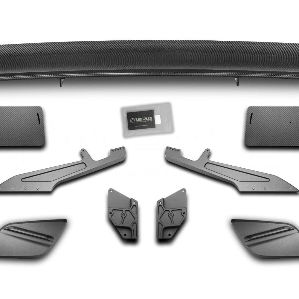 Bottom Mount UCW Rear Wing Kit for C8 Chevrolet Corvette Convertible by Verus Engineering